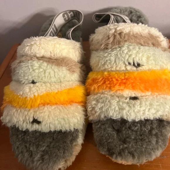 UGG Fluff Yeah Slide Cali Collage
Sheepskin Sandals Womens Sz 10
Elastic Strap - Picture 2 of 9